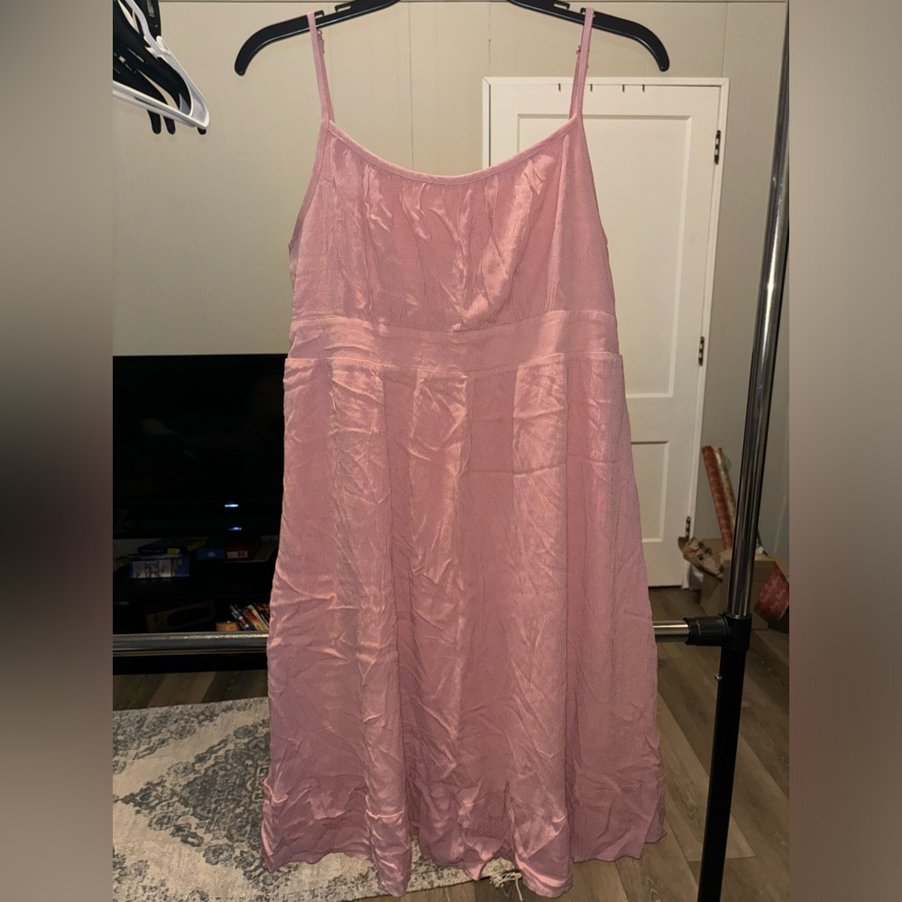Never Worn GRACE KARIN Spaghetti Strap Ruffle Hem Pleated Flowy Midi Dress